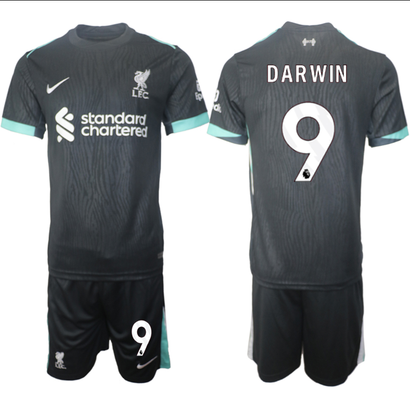 Men 2024-2025 Club Liverpool away Black #9 Soccer Jersey->indianapolis colts->NFL Jersey